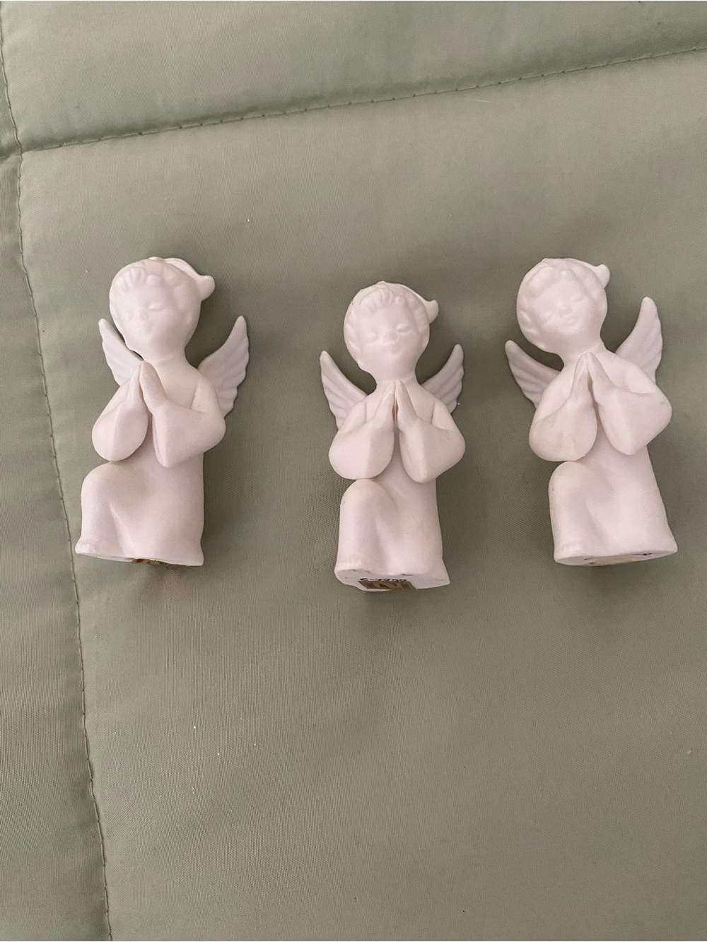 Napcoware Porcelain Praying Angel figurines-Set of 3